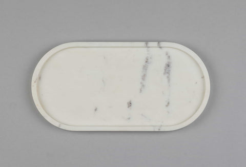 Oval Shape Marble Tray