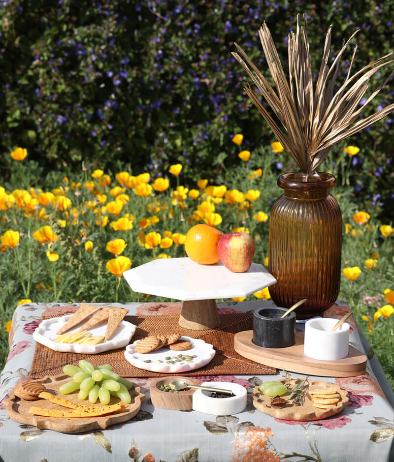 Dazzle your chai times with marble platters and serving boards from Stone Essential