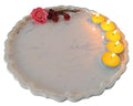 White Marble Round Maroc Platter