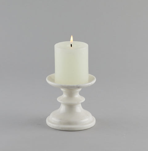 Orient White Marble Candle Holder