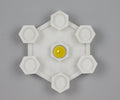 White Marble Hexagon Tea Light Holder