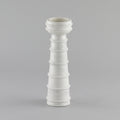 Nora White Marble Candle Holder