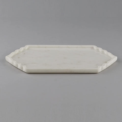 White Marble Long Maroc Platter